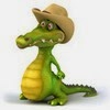 крокодил в шляпе