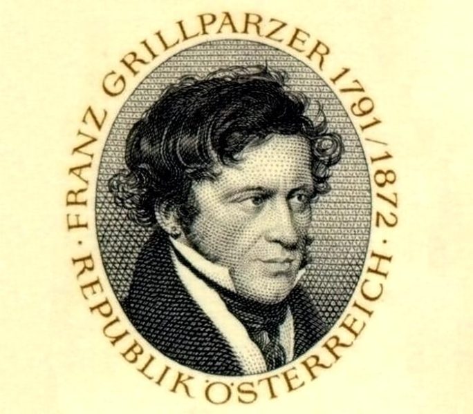 Франц Грильпарцери - изображение с марки