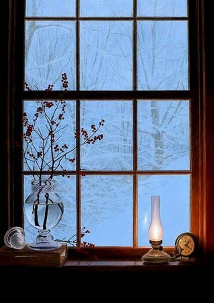 Зима в окне