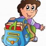 рисунок мальчик с портфелем
