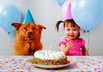 Торт. Девочка с собакой и воздушные шарики