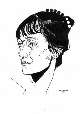 Портрет А. А. Ахматовой. 1921 Анненков ЮП